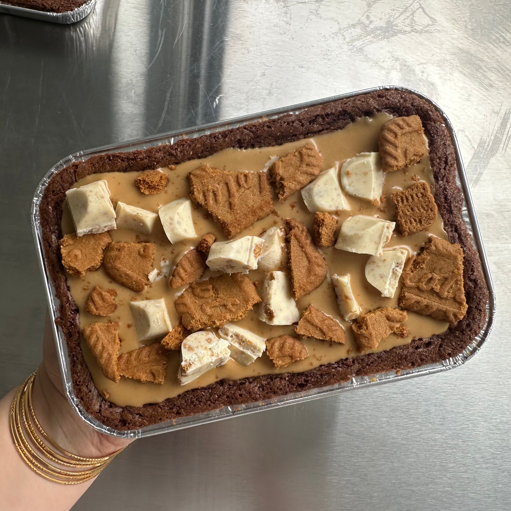Lotus Biscoff Loaded Brownie